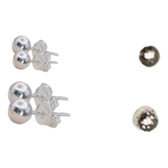 Topos Balin #4-5 En Plata L925 4mm-5mm Laniajoyeros 