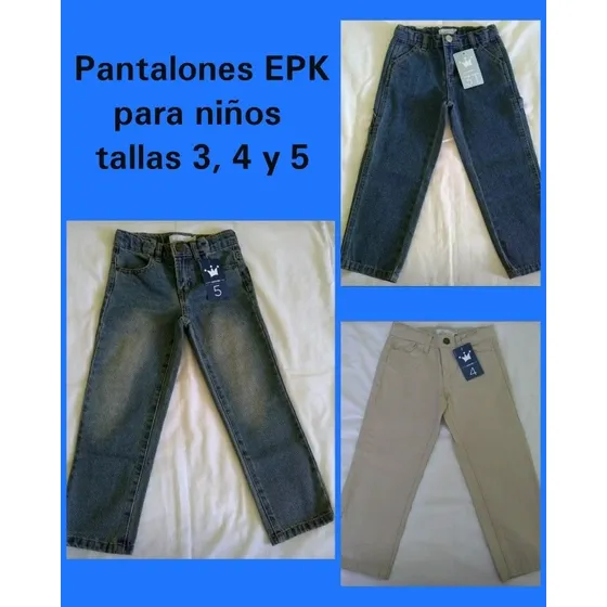 Epk Pantalones Para Niños Talla 3, 4 Y 5