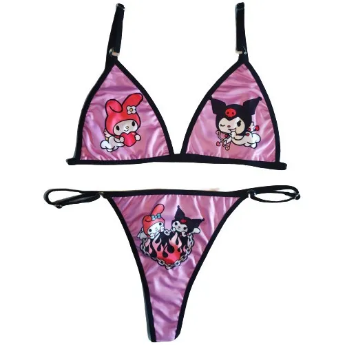 Conjunto De Lencería My Melody Y Kuromi Alas Sanrio Dama