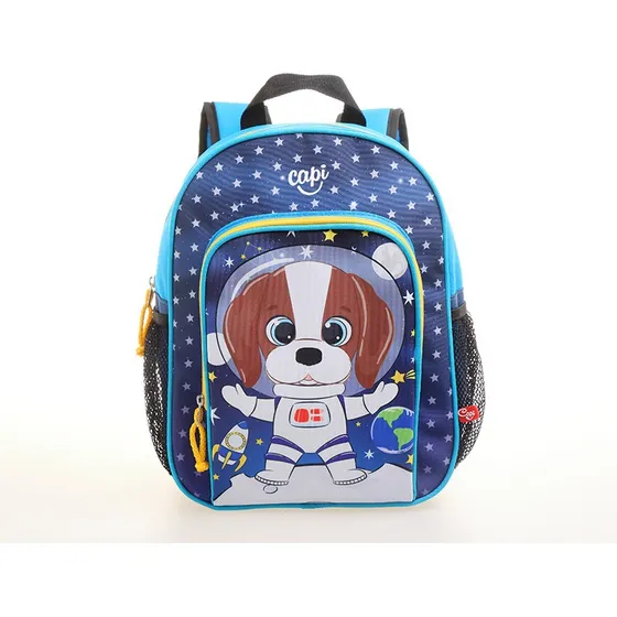 Morral Bolso Escolar Mediano Para Niño Perro Capi Kids
