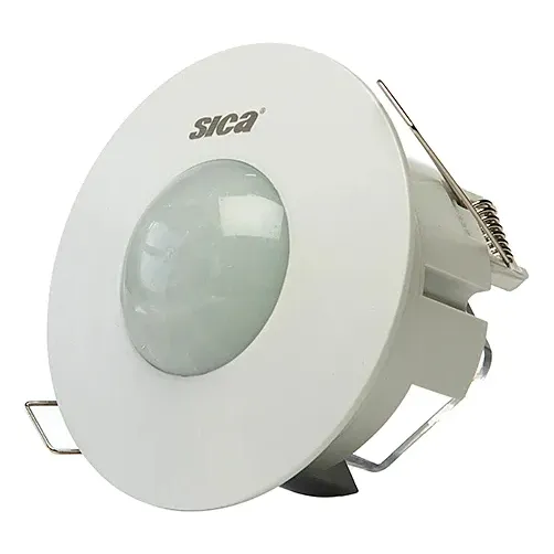 Sensor Detector Movimiento Techo 360o Embutir Cieloraso Sica