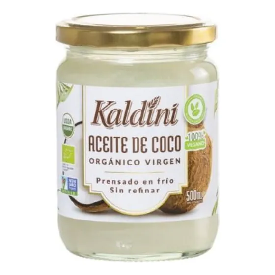 Aceite De Coco Orgánico Virgen 500 Ml Kaldini