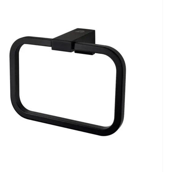 Toallero Anillo Fp Black Quadra Negro Mate 37tan830
