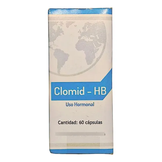 Clomifeno Original 50mg X 60 Caps Testosterona Libido Trt Sin Sabor