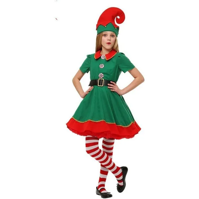 Sombrero Verde For Disfraces De Elfo Navideño De Santa Clau