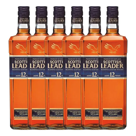 Whisky Scottish Leader 12 Años X 6 Unidades