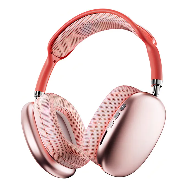 Audífonos Inalámbricos Bluetooth Con Micrófono P9 Pro Max Color Rojo