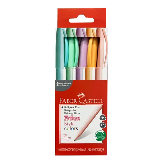 Set 5 Lápices Pasta Trilux Style Faber-castell