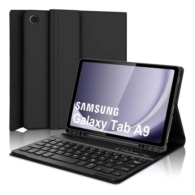 Funda Para Galaxy Tab A9 8.7 Smart Cover Teclado Español Ñ
