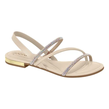 Sandália Feminina Strass Calce Fácil Conforto Original