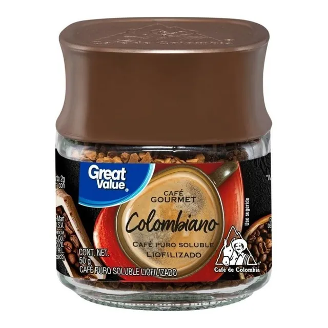 Café Soluble Great Value Colombiano Gourmet 50g