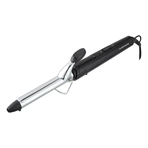 Buclera Rizador De Pelo Rulos Bucleadora Cromo Winco W195 Color Negro