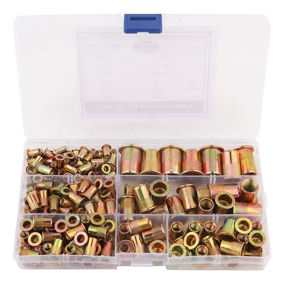 Jogo De Rebites De Rosca M3 A M12 Com 190 Peças