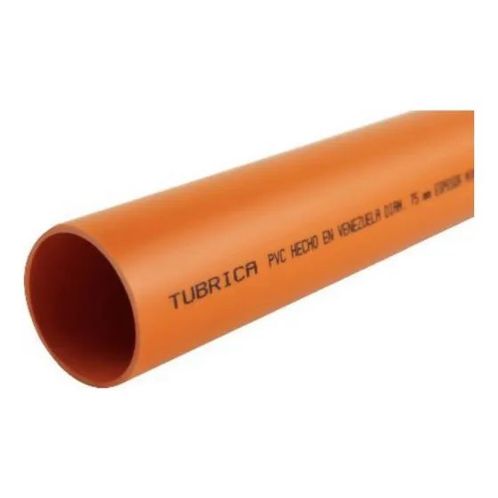 Tubería Aguas Negras Tubrica 6x 3 Metros Color Naranja