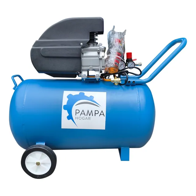 Compresor Aire Pampa Hogar 2,5hp 50 Litros Portatil