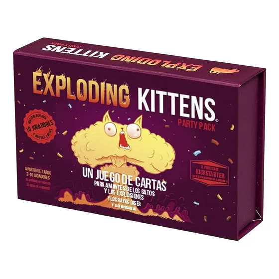 Exploding Kittens Party Pack Juego De Mesa Moderno