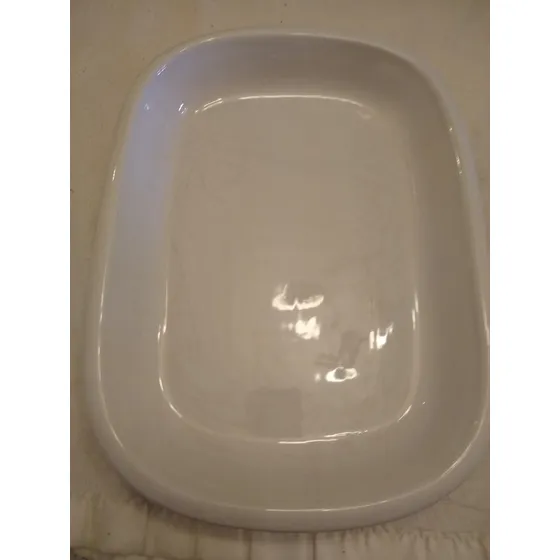 Pyrex Ovalado De Porcelana - Usado