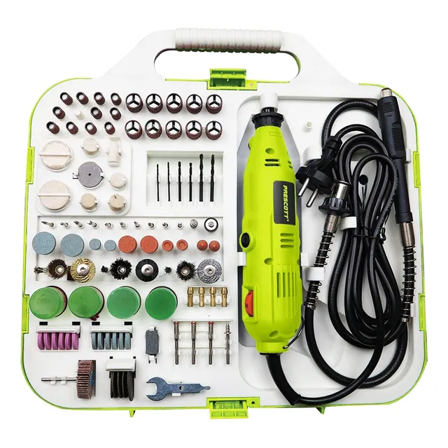 Mini Torno Eléctrico Profesional Extensible Valija Accesorio