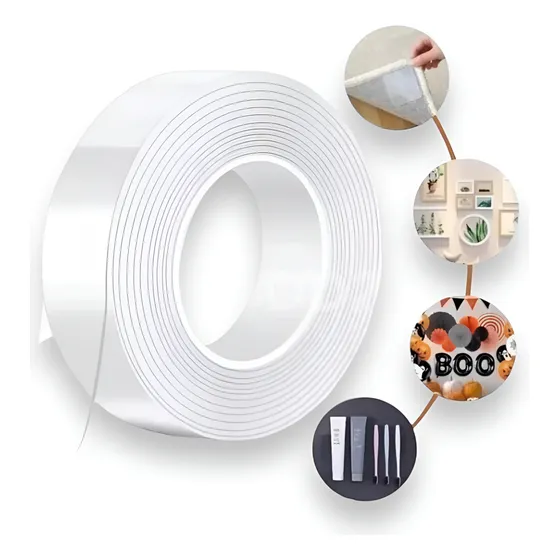 Nano Tape Cinta Adhesiva Reutilizable Resistente Agua 3 Mts