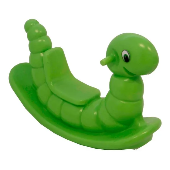 Gangorra Minhoquinha Balanço Infantil - Produto De 1º Linha Cor Verde
