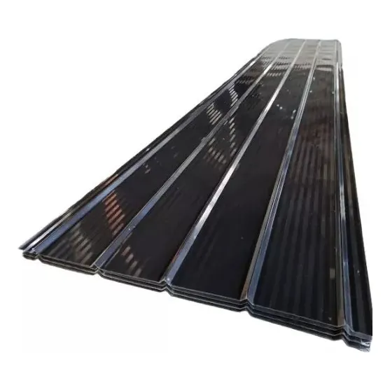 Plancha 5v  Negra De 5000 Mm X 940mm X 0.4 Mm Solo Temuco
