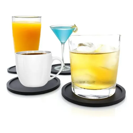 Posavasos Apoya Vaso / Taza De Silicona Moderno Pack X6 Und.