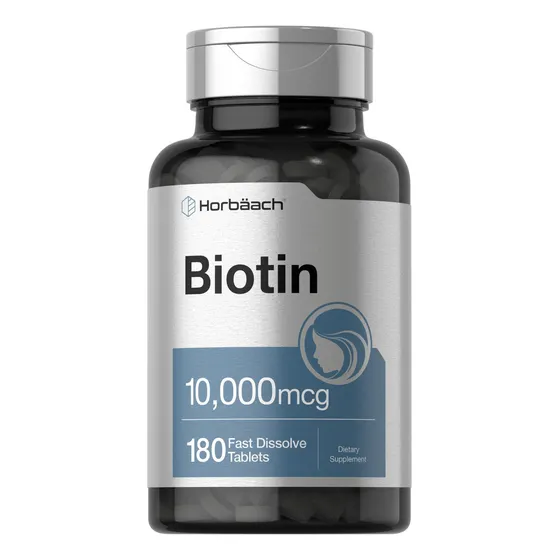 Suplemento Horbaach Biotina 10000 Mcg 180 Tabletas