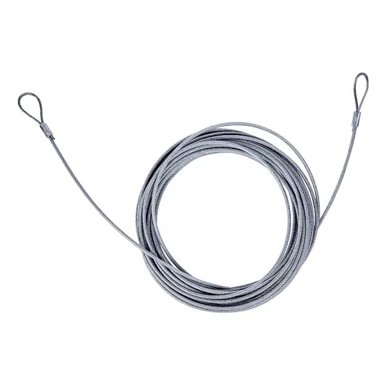 22m Cabo De Aço Para Rede De Vôlei Beach Tennis Pvc Cristal