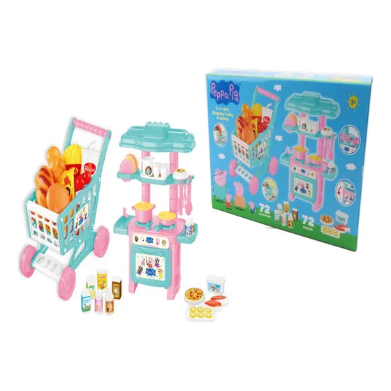 Mini Set Peppa Pig Cocina Y Compra