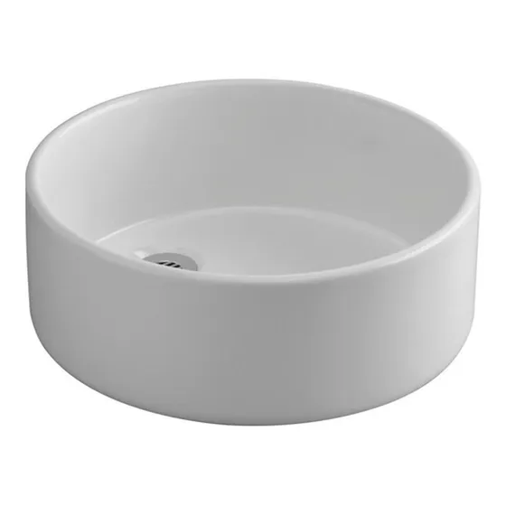 Bacha de baño de apoyar Ferrum Tori L244K blanco