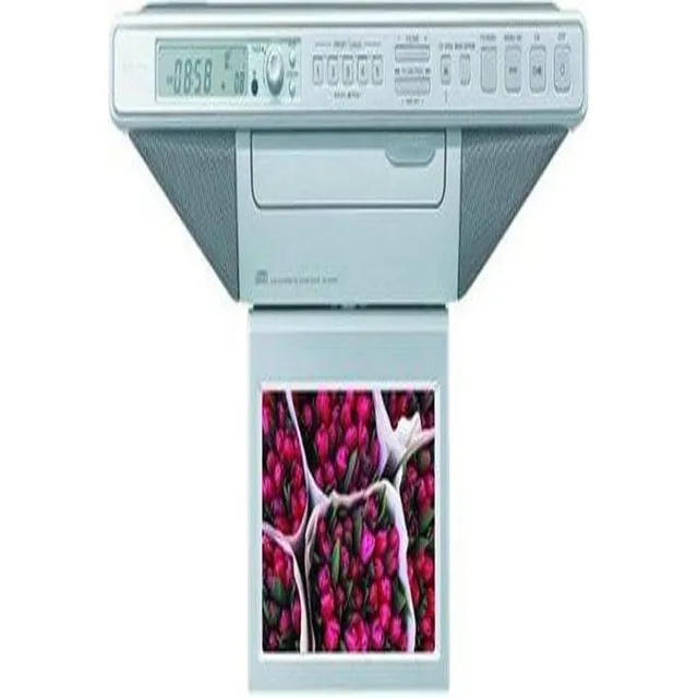 Radio Reloj Lcd O Cd Sony Icf-cd555tv, 7 Pulgadas, Bajo Enci