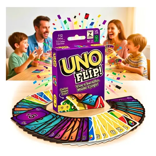 Para Zhz9 / / Jogo De Cartas Uno Flip Com Caixa De Metal