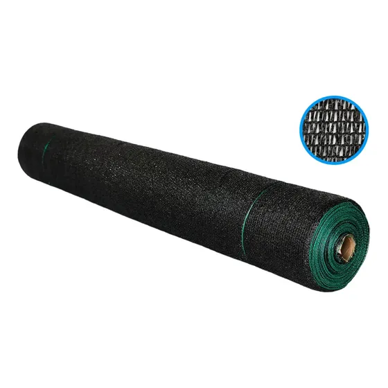 Malla Polisombra Negra Al 65% X Rollo 100m Largo X 4m Ancho