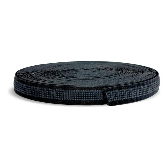 Elástico Antideslizante Negro 25mm Por Rollo De 25 Metros.
