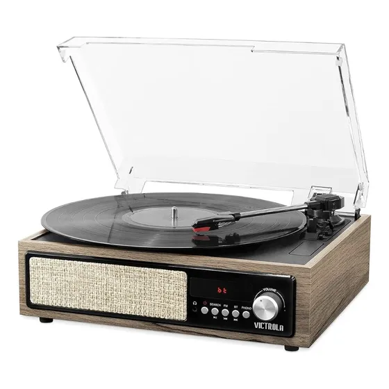 Tocadisco Midland 3 En 1 Marca Victrola + Radio + Bluetooth