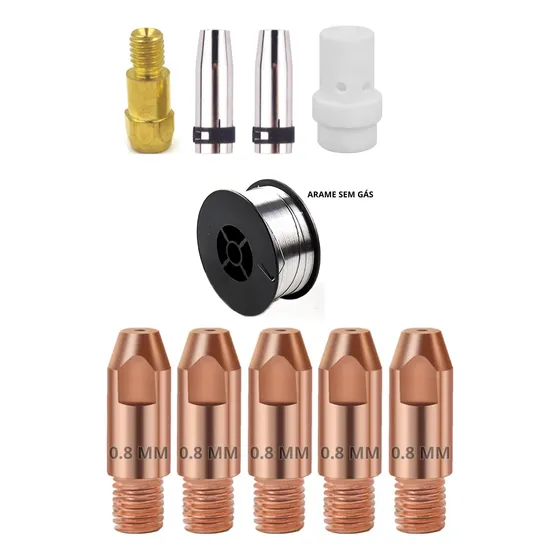 Acessórios Do Kit De Ponteiras Soldagem Mig Arame Bocal 36kd