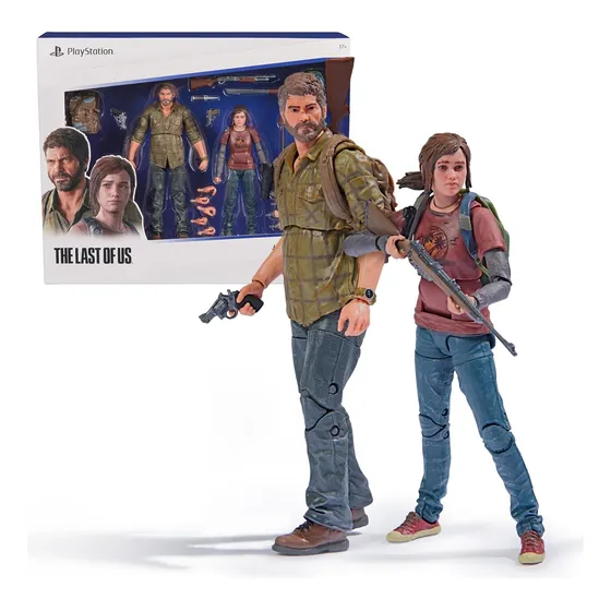 The Last Of Us, Paquete De 2 Figuras De Joel & Ellie Con Muñ