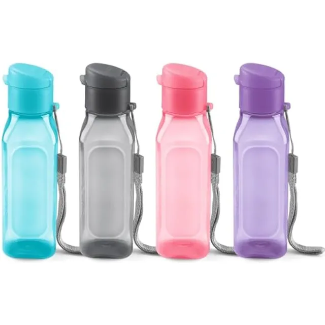 Juego De 4 Botellas De Agua Multicolor De 10 Onzas