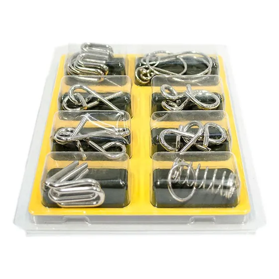 Puzzle De Alambres Estilo A - Amarillo Metal Puzzle