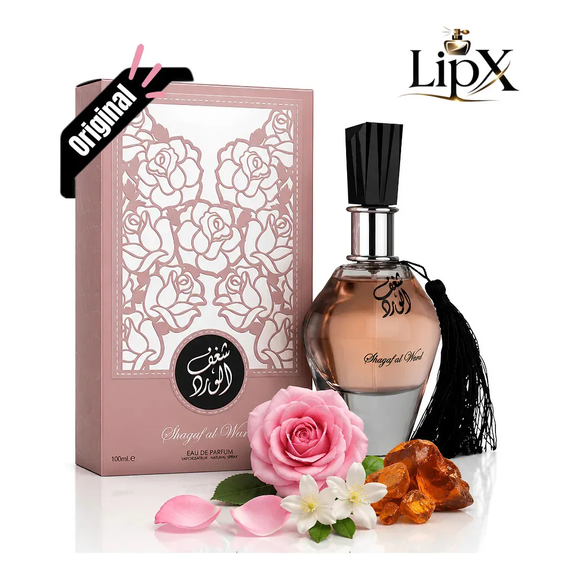 Perfume Arabe Shagaf Al Ward Feminino Edp 100ml