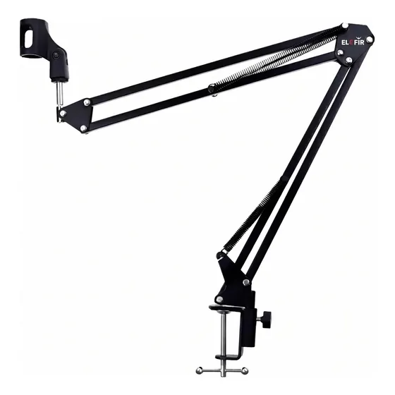 Soporte Para Micrófono Brazo Estudio Condenser Profesional Negro