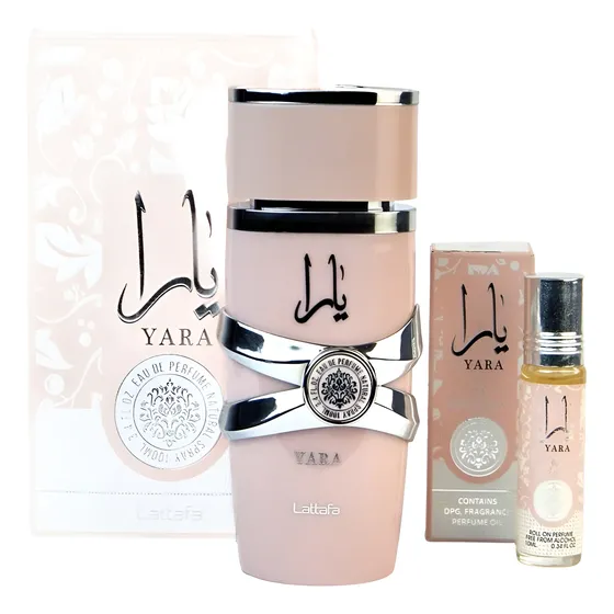 Perfume Yara 100ml + Yara Roll-on 10ml Lattafa