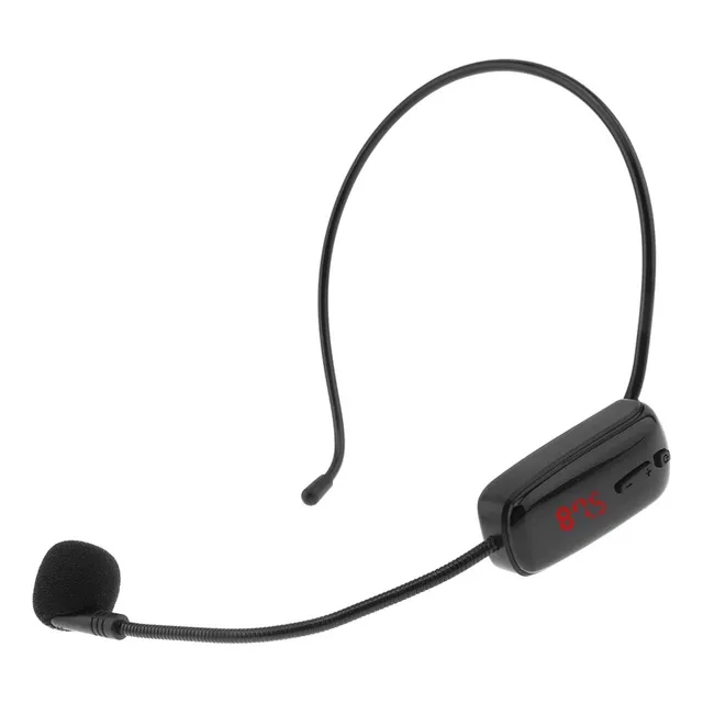 Microfono Inalambrico Con Transmisor Radio Fm Karaoke Clases Color Negro