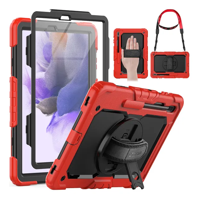 Funda For Galaxy Tab S7 Fe/tab S8 Plus/ S7 Plus Red