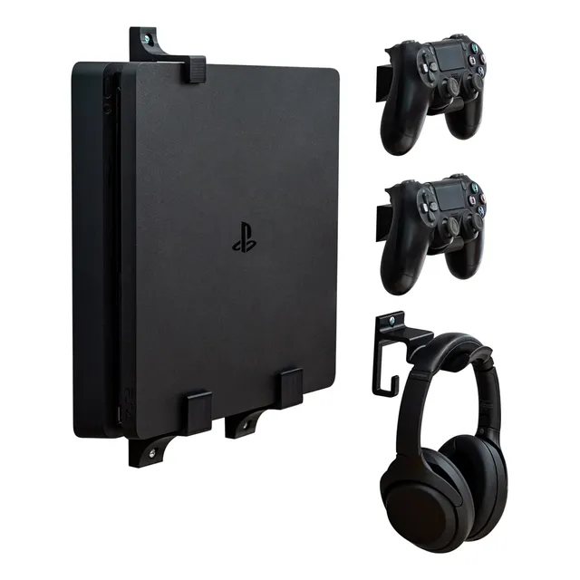 Base Soporte De Pared Para Playstation 4 Ps4 Slim Controles