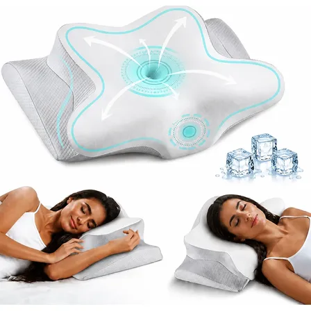 Travesseiro Nasa Relax Coluna Cervical Anti-ronco E Apneia Branco