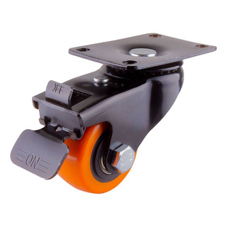 Rodaja De Pu Naranja 2-1/2x1-1/4 100kg Giratoria C/freno 2pz Rodaja De Pu Naranja 2-1/2x1-1/4 100kg Giratoria C/freno 2pz