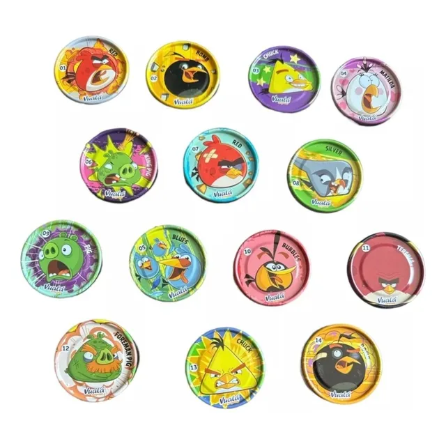 Colección Completa De Tazos De Angry Birds Vuala Sorpresa