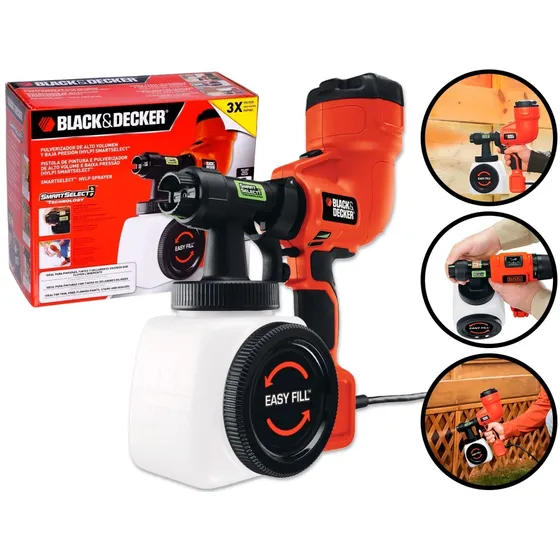 Pistola Pintura Pulverizadora 350w Smartselect Black Decker