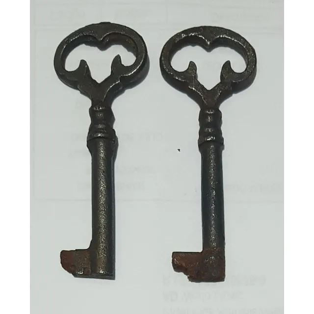 2 Llaves Antiguas De Coleccion. 6,5 Largo. 2,5 Ancho.